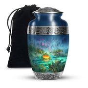 Magical Pumpkin Funeral Urn - Halloween Theme Cremation Urn For Ashes