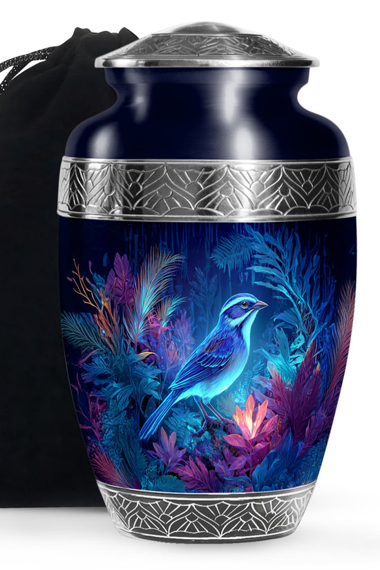 Sparrow Themed Memorial Urn - Cremation Ashes Urn for Father & Mother