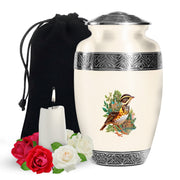 Nature Village Bird Urn - Artistic Funeral Urn for Dad & Mom