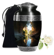 Fishing Cremation Urn For Ashes - Aluminium Memorial Urn For Adult