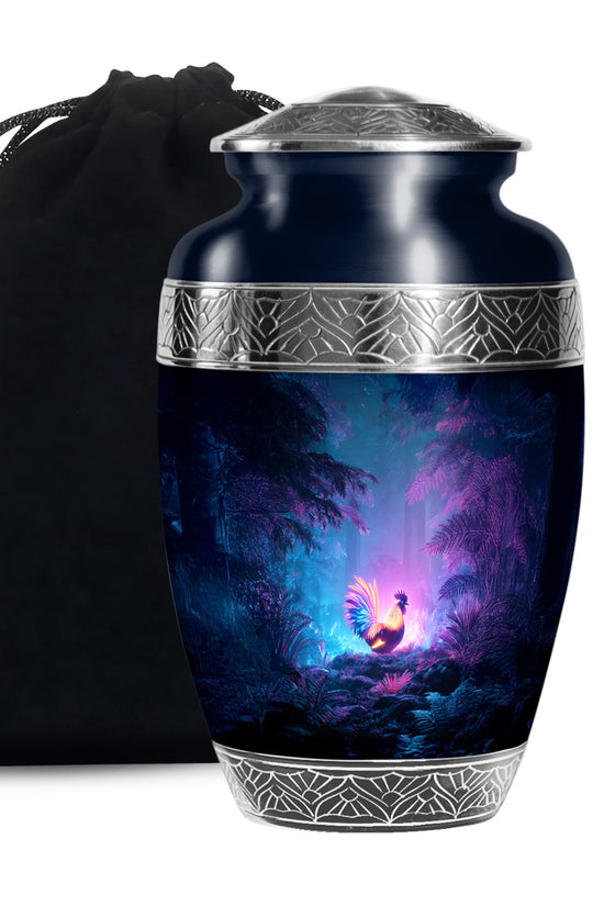 Glowing Hen Funeral Urn - Elegant Memorial Urn For Burial