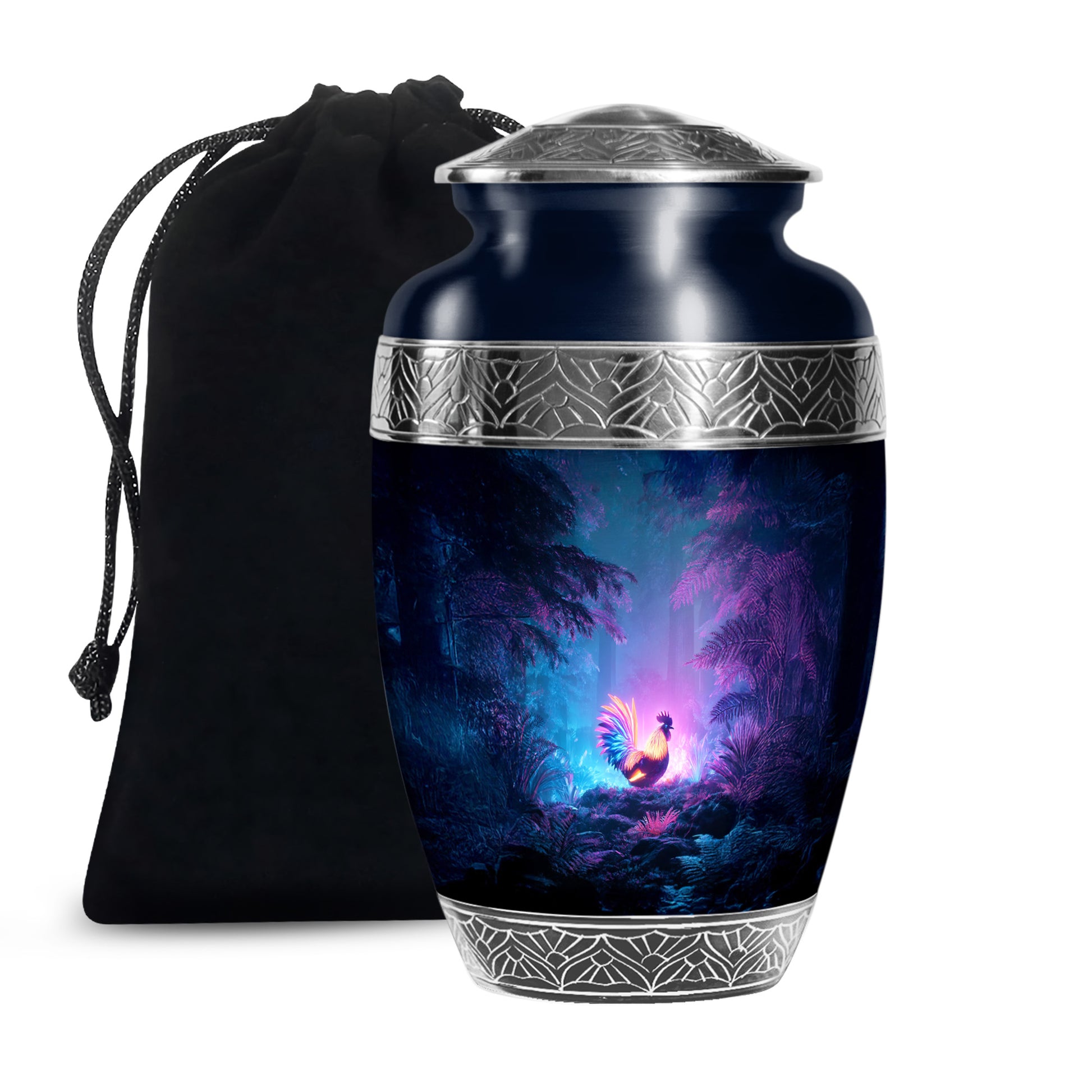 Glowing Hen Funeral Urn - Elegant Memorial Urn For Burial