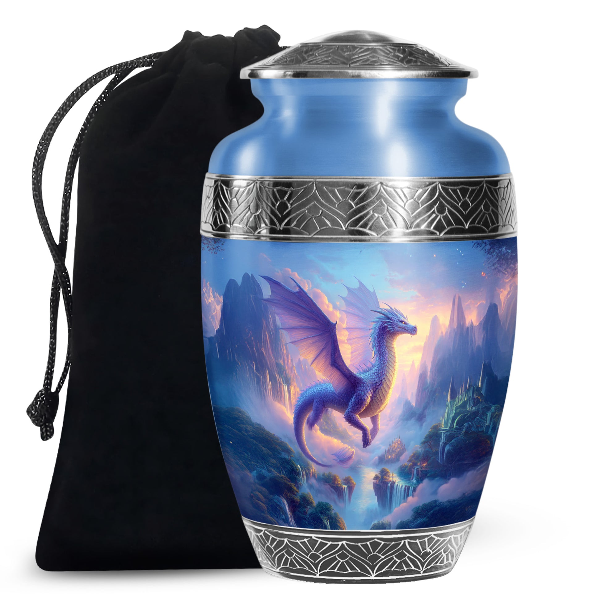 Artistic Dragon Funeral Urn - Unique Fantasy Cremation Urn For Adult Ashes