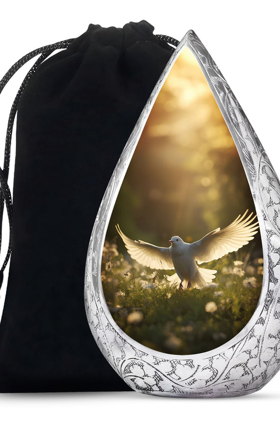 Dove Funeral Urn - Divine Funeral Cremation Urn For Male & Female