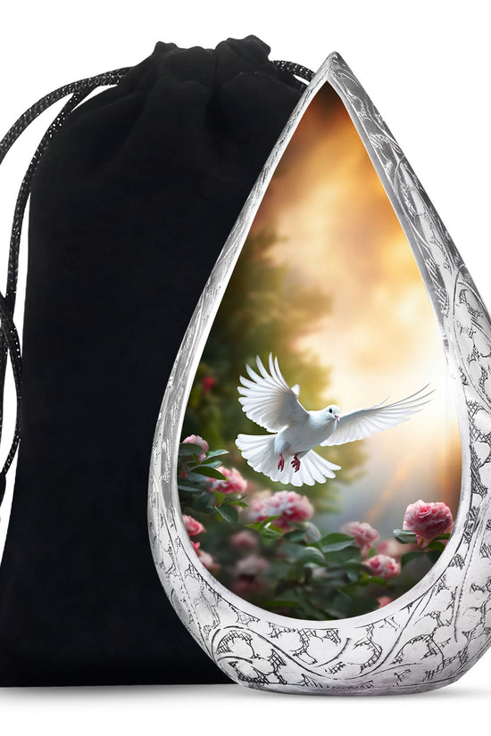 Dove Bird Memorial Urn For Ashes Beautiful Cremation Urn For Burial