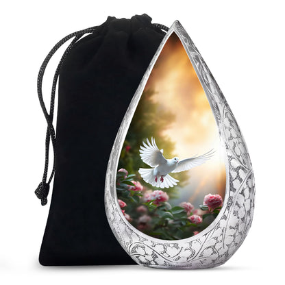 Dove Bird Memorial Urn For Ashes Beautiful Cremation Urn For Burial