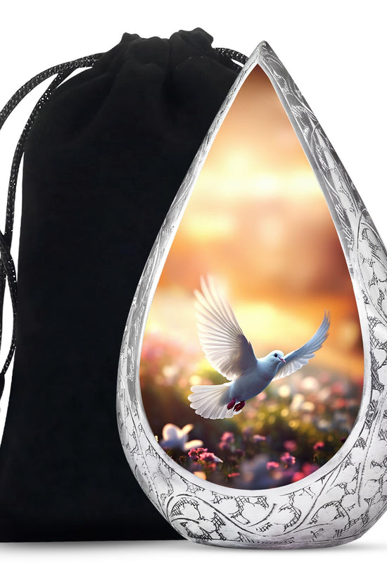 Spiritual Dove Memorial Urn - Beautiful Nature Funeral Urn For Ashes