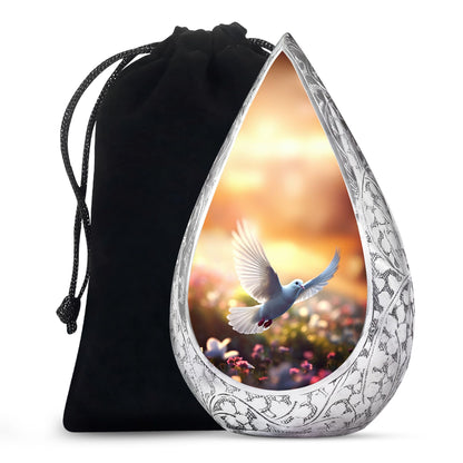 Spiritual Dove Memorial Urn - Beautiful Nature Funeral Urn For Ashes