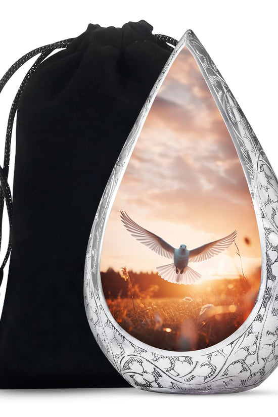 Sunset Dove Cremation Urn - Peaceful Memorial Urn For Human Ashes