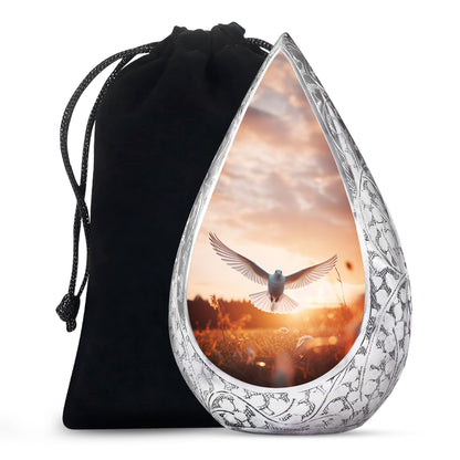 Sunset Dove Cremation Urn - Peaceful Memorial Urn For Human Ashes