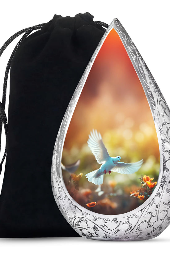 Peaceful Dove Funeral Urn - Nature Inspired Cremation Urn For Adult Ashes