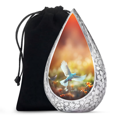 Peaceful Dove Funeral Urn - Nature Inspired Cremation Urn For Adult Ashes