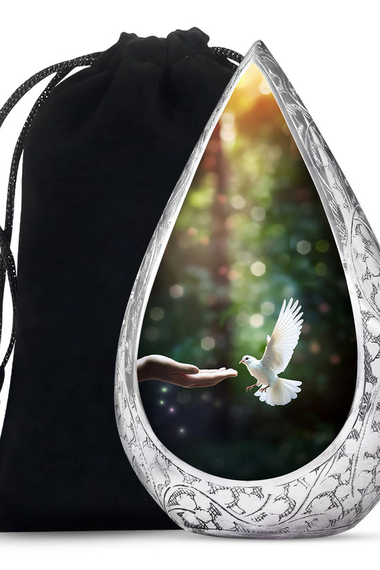 Dove Cremation Funeral Urn - Large Funeral Urn For Loved Ones