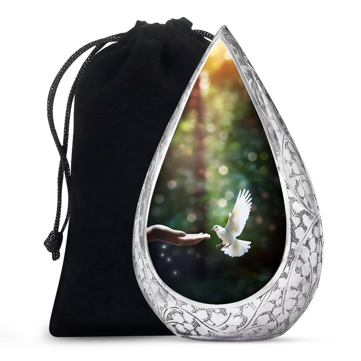 Dove Cremation Funeral Urn - Large Funeral Urn For Loved Ones