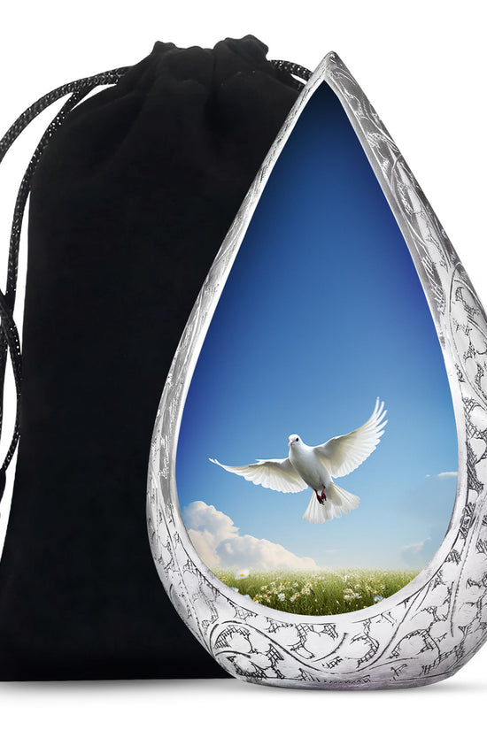 Dove Bird Memorial Urn For Ashes - Cremation Urn For Loved Ones