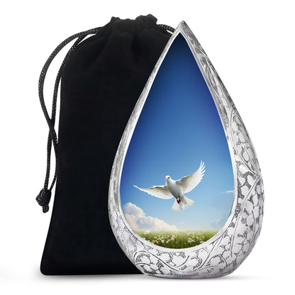 Dove Bird Memorial Urn For Ashes - Cremation Urn For Loved Ones