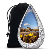Sparrow Cremation Urn For Ashes - Nature Memorial Urn For Adult Ashes