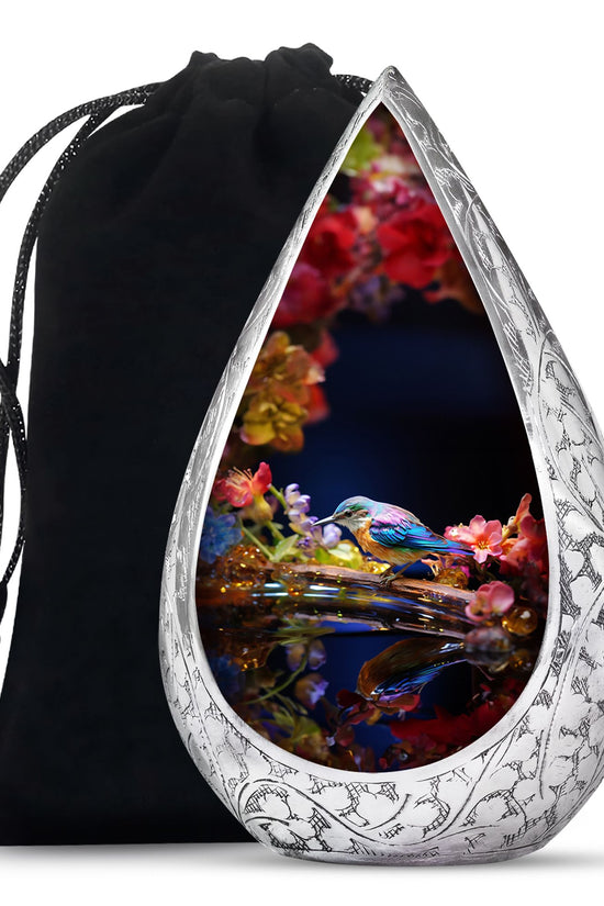 Sparrow Cremation Urn - Aluminium Memorial Urn For Male & Female