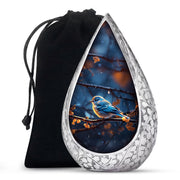 Sparrow Funeral Urn For Ashes - Aluminium Memorial Urn For Ashes