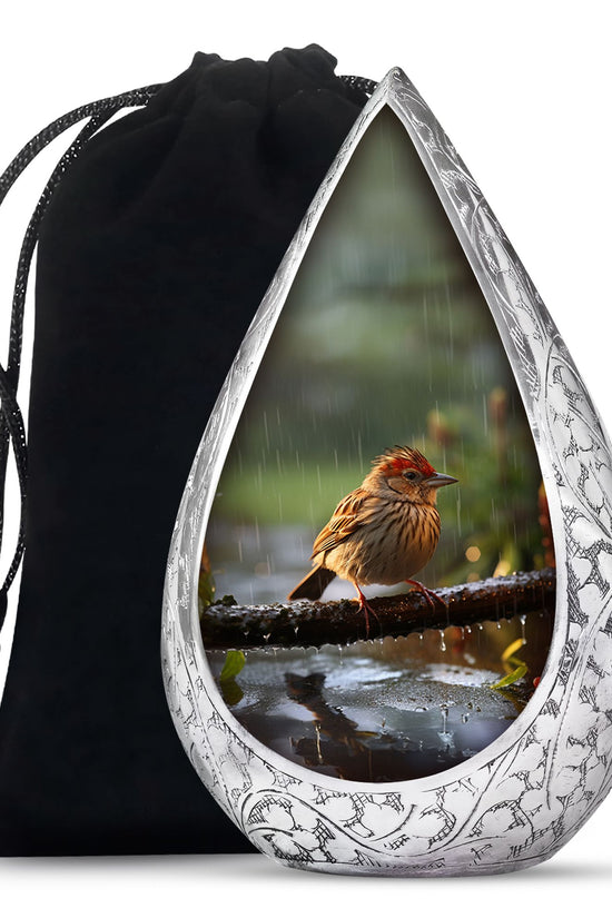 Sparrow Cremation Urn For Ashes -Nature Funeral Urn For Adult Ashes