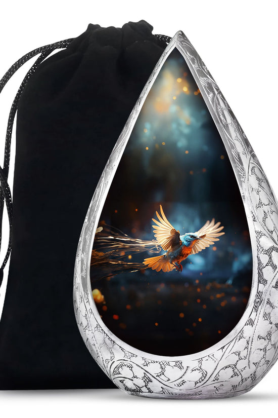 Peaceful Sparrow Memorial Urn - Cremation Urn For Ashes