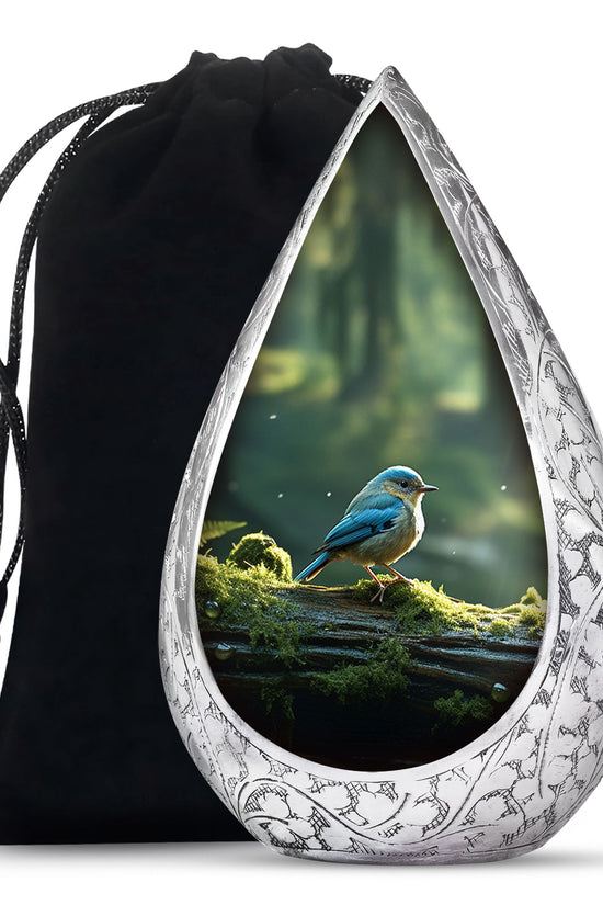 Sparrow Funeral Urn For Ashes - Aluminium Funeral Urn For Loved Ones