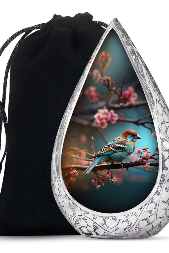 Sparrow Bird Memorial Urn - Funeral Urn For Human Ashes