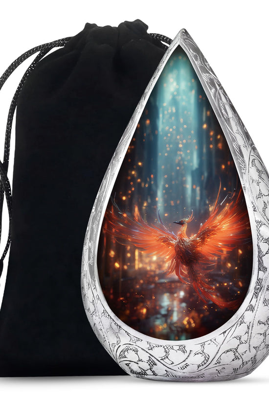 Phoenix Theme Cremation Urn - Large Urns For Human Ashes
