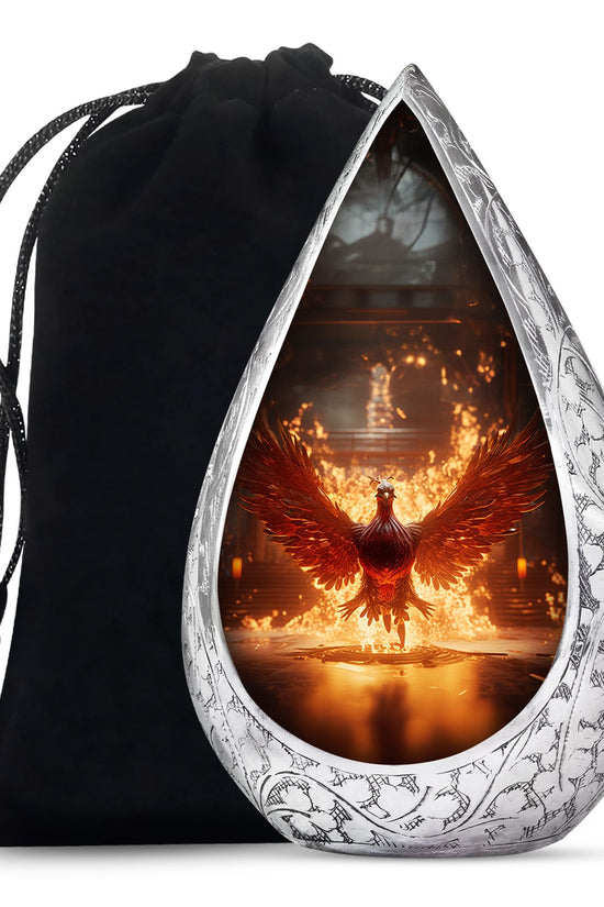 Phoenix Memorial Urn - Large Funeral Urn For Adult Ashes