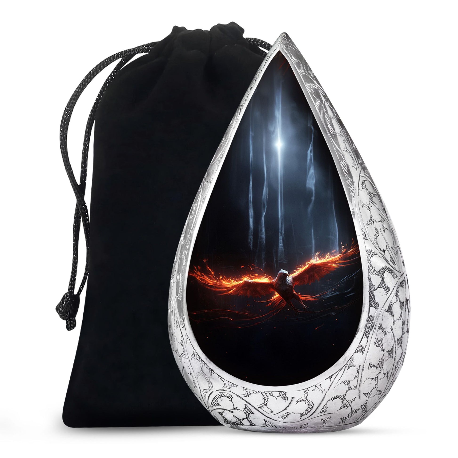 Phoenix Memorial Urn For Ashes - Cremation Urn For Male & Female