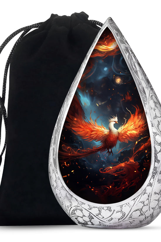 Phoenix Beautiful Theme Memorial Urn - Large Cremation Urn For Ashes