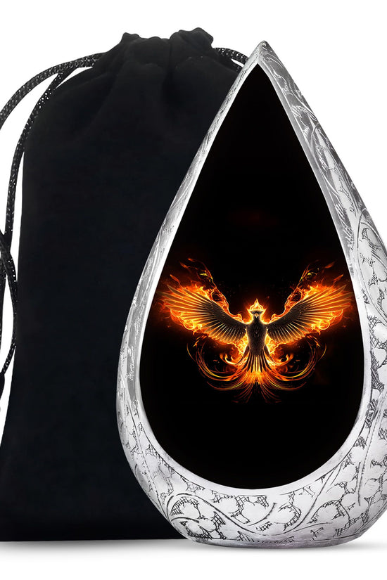 Dark Phoenix Cremation Urn - Fantasy Urn for Human Ashes