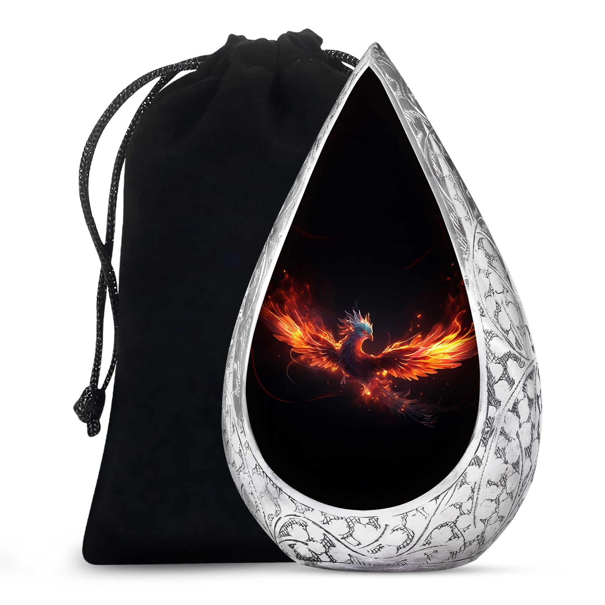 Dark Phoenix Memorial Urn - Unique Fantasy Urn For Ashes