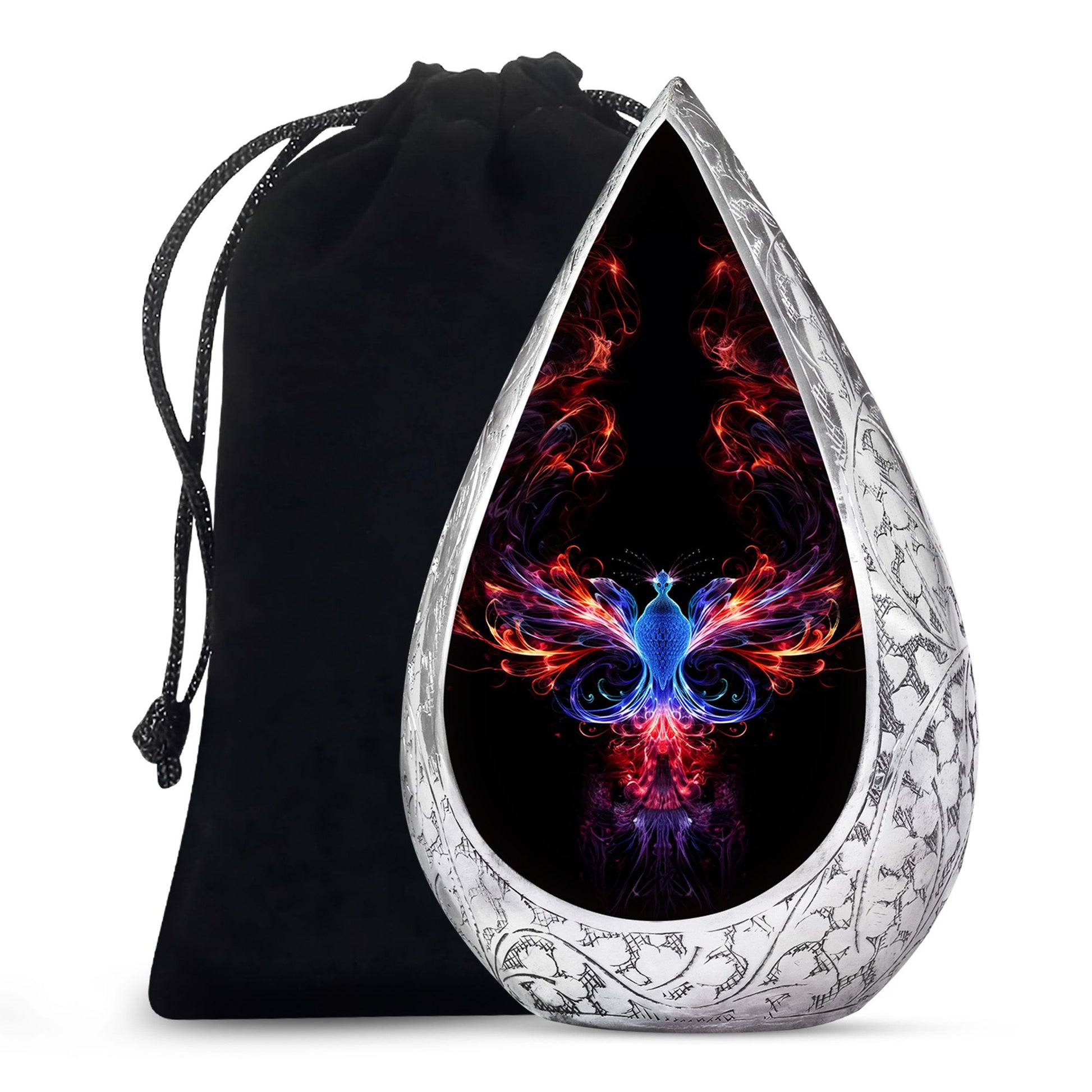 Fire Wing Phoenix Funeral Urn - Spiritual Cremation Urn for Ashes