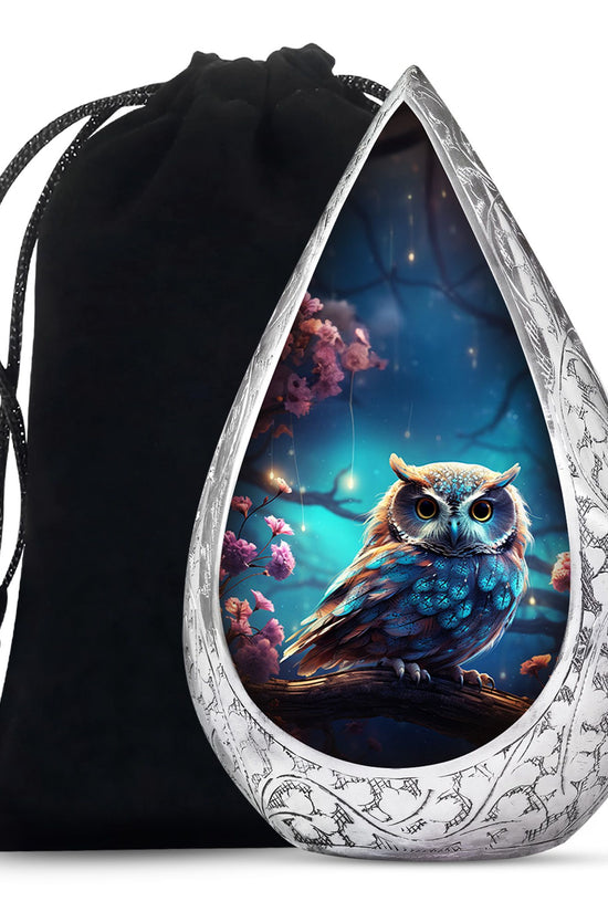 Owl Cremation Urn - Beautiful Memorial Urn For Male & Female