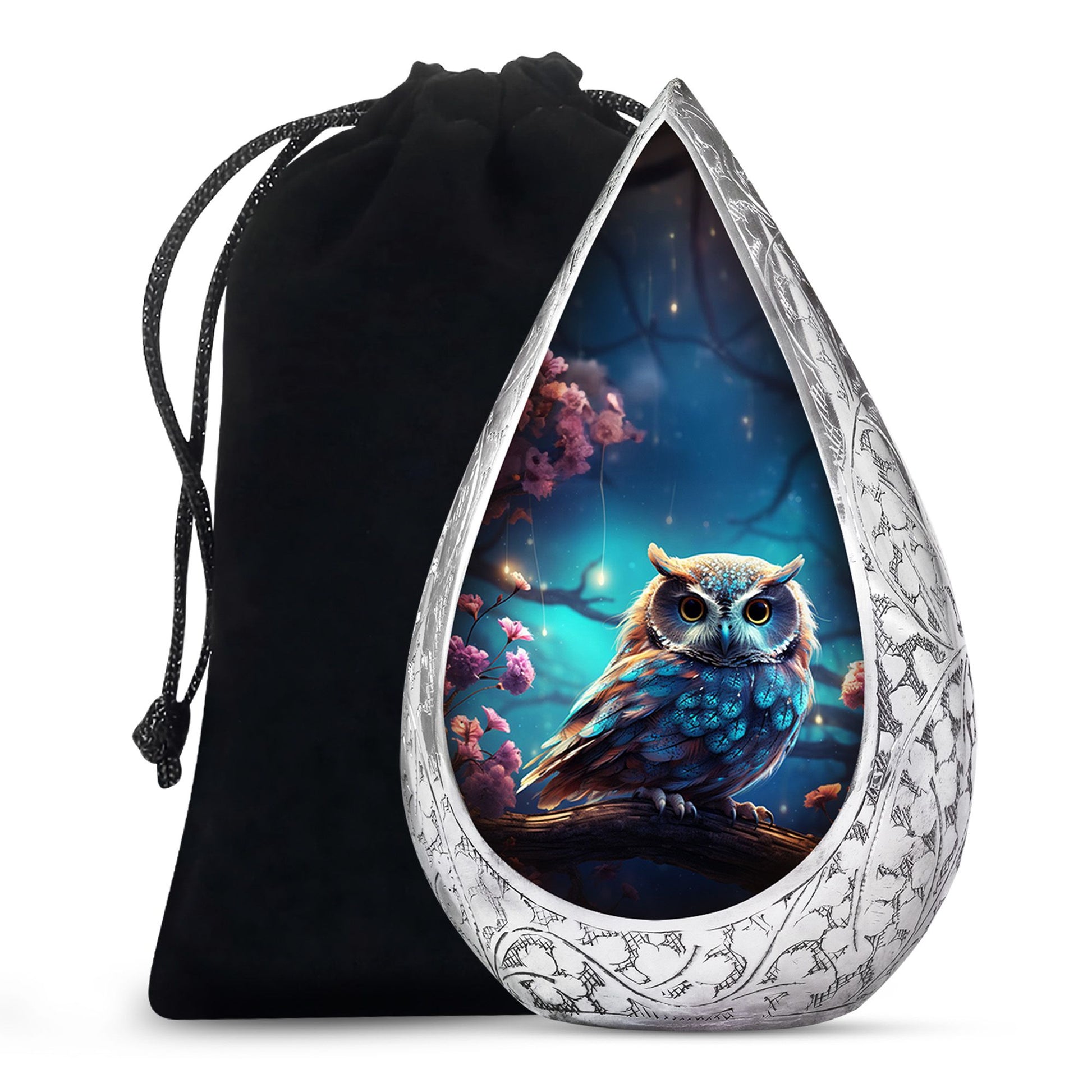 Owl Cremation Urn - Beautiful Memorial Urn For Male & Female