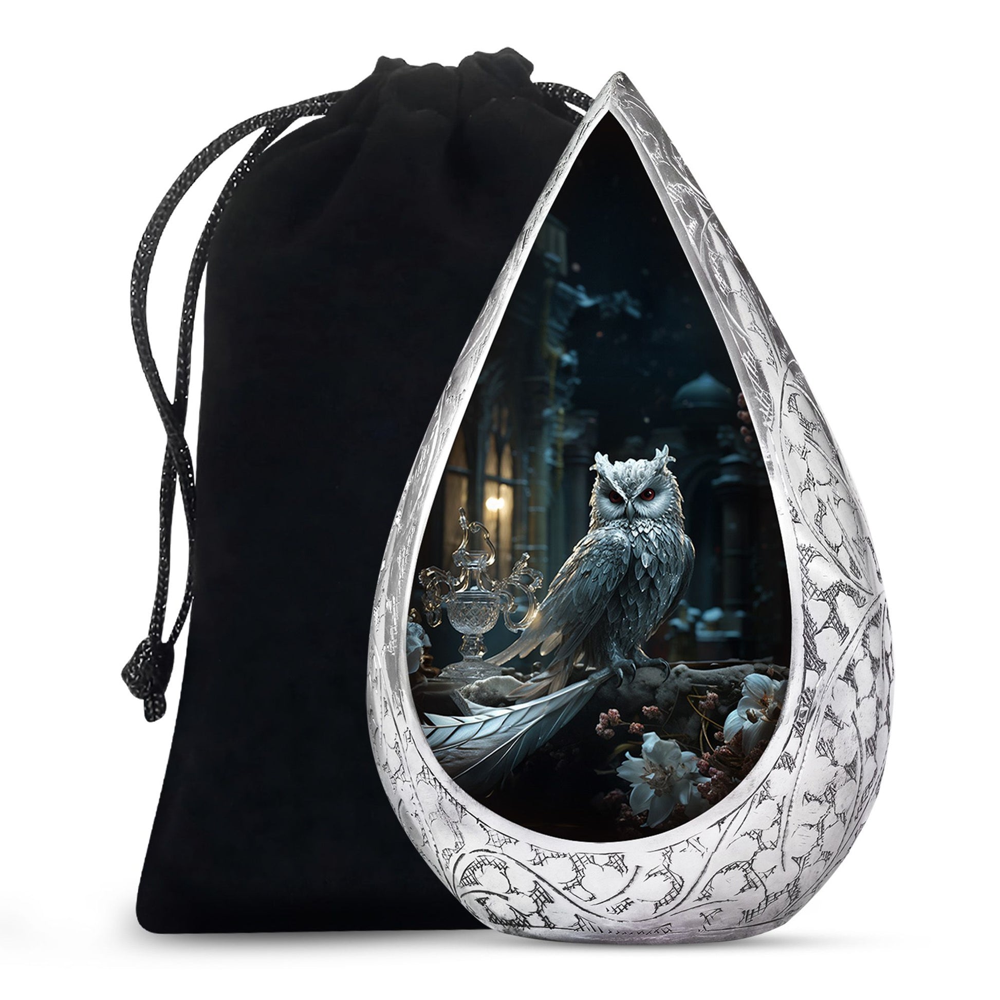 Royal Owl Memorial Urn - Unique Memorial Urn For Adult Ashes