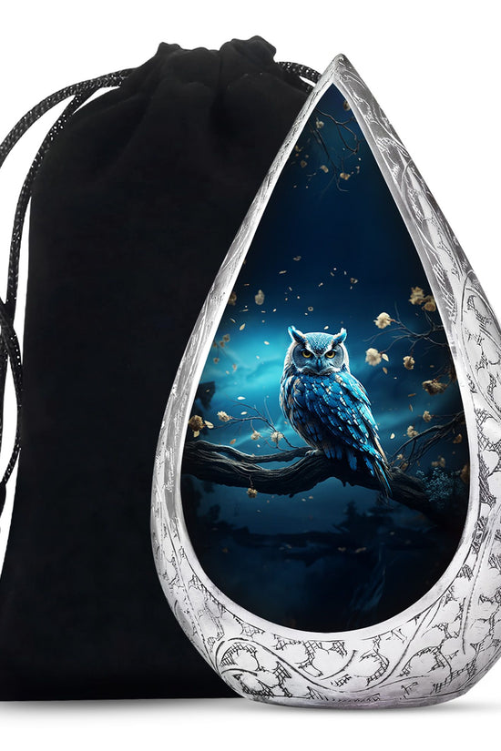 Owl Theme Memorial Urn - Cremation Urn For Male & Female