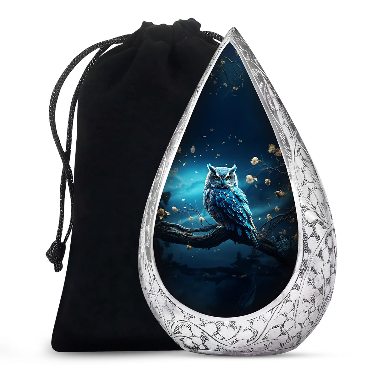 Owl Theme Memorial Urn - Cremation Urn For Male & Female