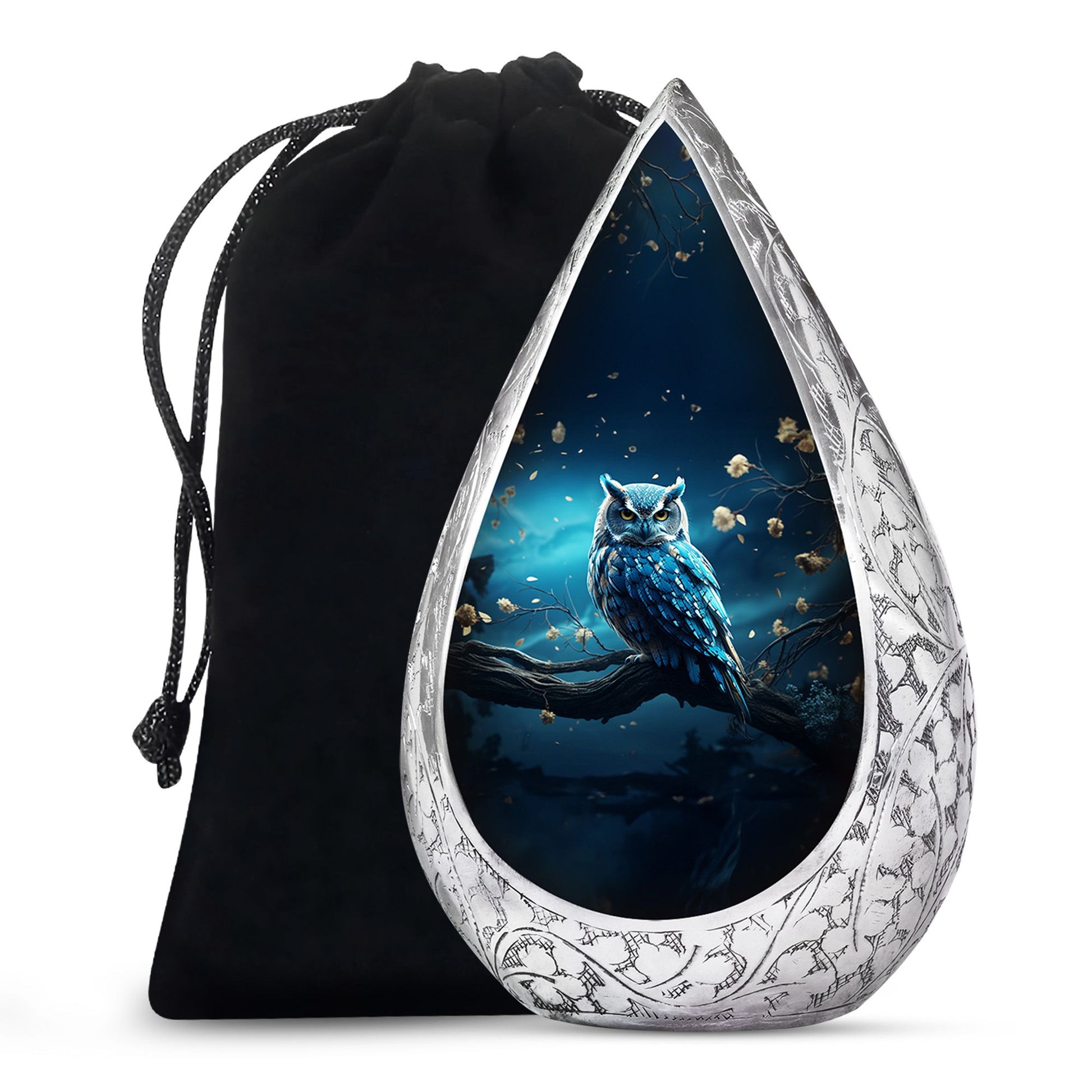 Owl Theme Memorial Urn - Cremation Urn For Male & Female