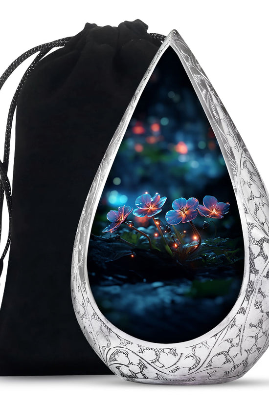 Scorpion Grass Cremation Urn For Human Ashes - Artistic Floral Burial Urn