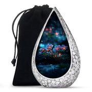 Scorpion Grass Cremation Urn For Human Ashes - Artistic Floral Burial Urn