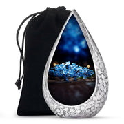 Scorpion Grass Cremation Urn - Stylish Floral Memorial Urn For Ashes