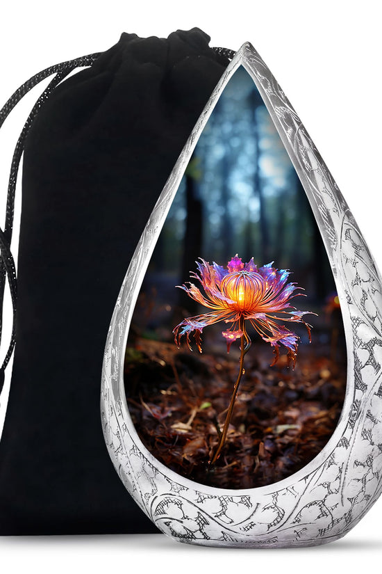 Mystic Floral Cremation Urn - Elegant Memorial Urn For Ashes