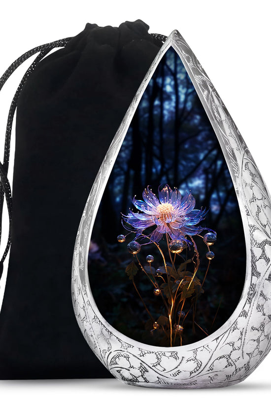 Beautiful Flower Cremation Urn - Forest Funeral Urn For Burial