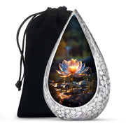 Glowing Lotus Memorial Urn - Large Cremation Urn For Ashes