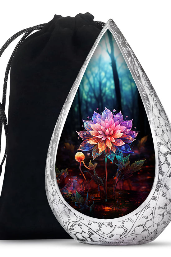 Lotus Flower Cremation Urn - Artistic Memorial Urn For Human Ashes