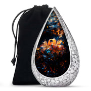 Tiger Lily Cremation Urn - Elegant Floral Memorial Urn For Human Ashes