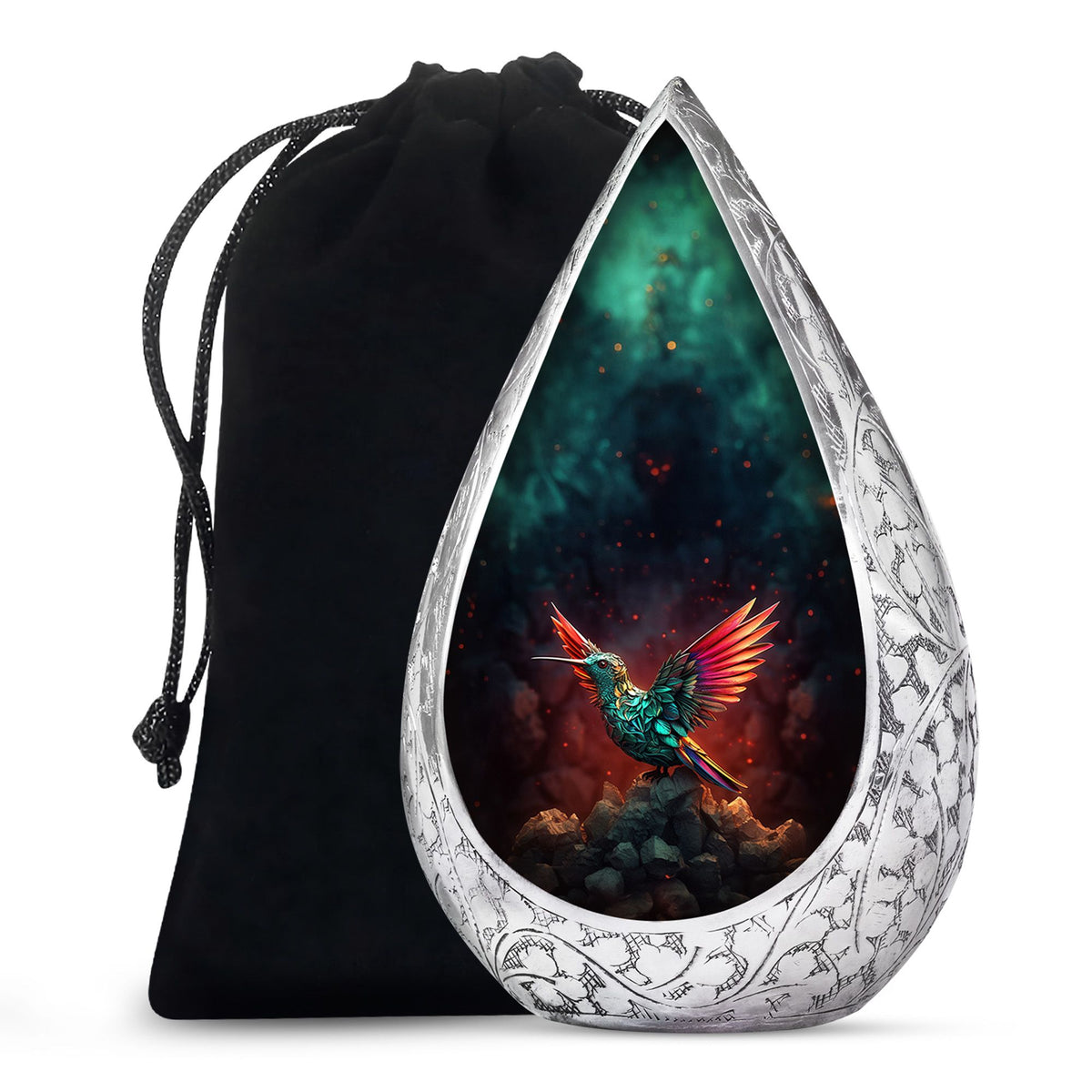 Hummingbird Cremation Urn - Artistic Memorial Urn For Male & Female