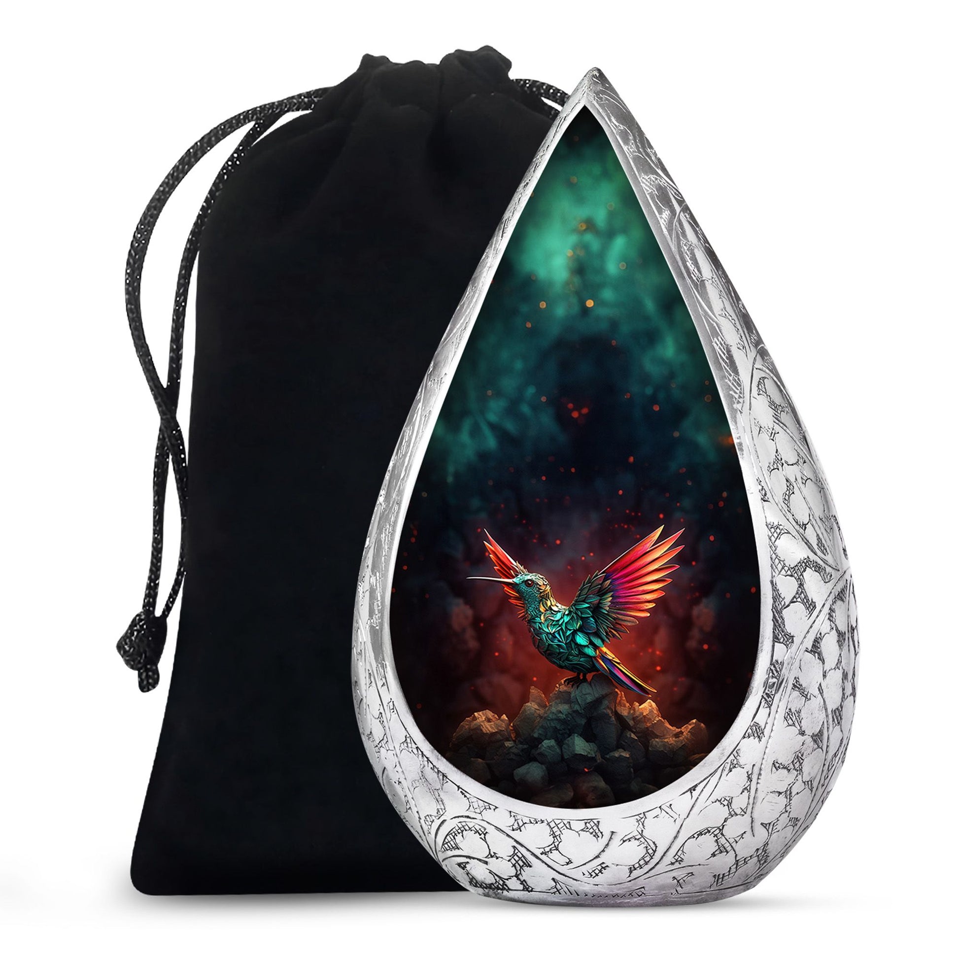 Hummingbird Cremation Urn - Artistic Memorial Urn For Male & Female